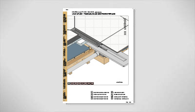Unidrain construction guide TRAeBJAeLKELAG MED FIBERGIPSPLADE 400x230 free standing 1